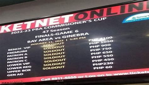 pba ticket price